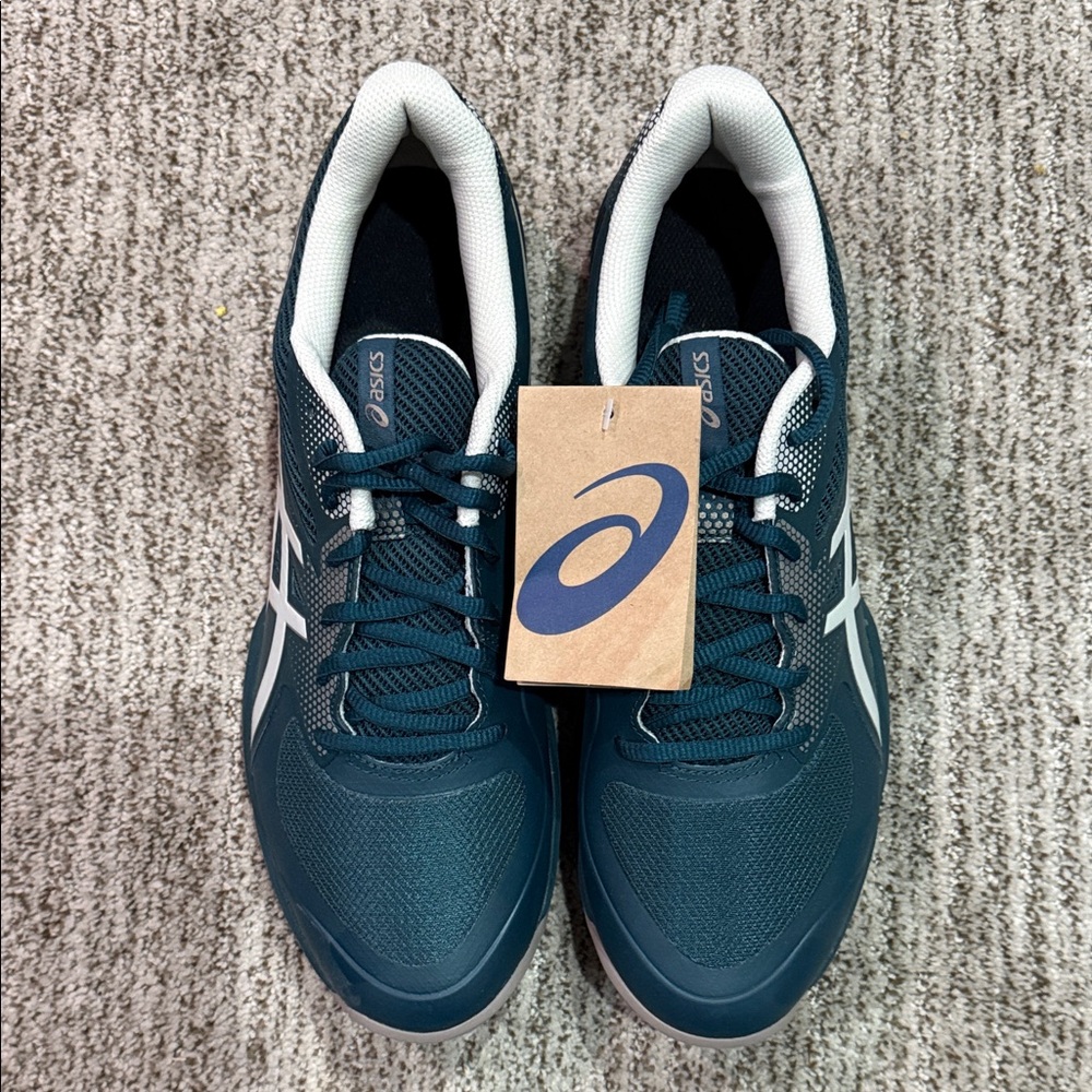 ASICS Teal and White Running Shoes, NWT